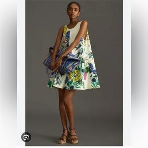 Anthropologie Maeve Keiko Swing Floral Dress